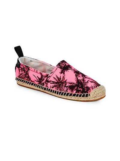 Akid Kids' Girl's Elle Palm Espadrilles In Neon Green