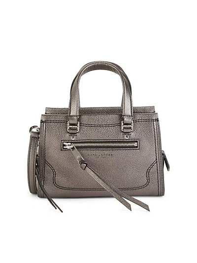 Marc Jacobs Mini Cruiser Metallic Leather Satchel In Gunmetal