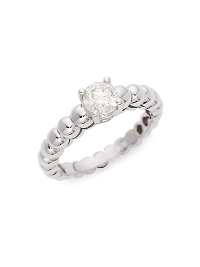 Saks Fifth Avenue 14k White Gold & Diamond Beaded Ring