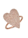 Saks Fifth Avenue 14k Rose Gold & Diamond Heart Ring