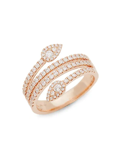 Saks Fifth Avenue 14k Rose Gold & Diamond Ring