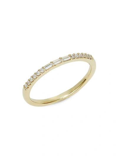 Saks Fifth Avenue 14k Yellow Gold Diamond Band Ring