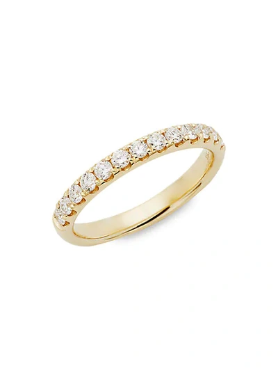 Saks Fifth Avenue 14k Yellow Gold Diamond Band Ring