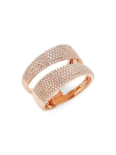 Saks Fifth Avenue 14k Rose Gold Diamond Twist Ring