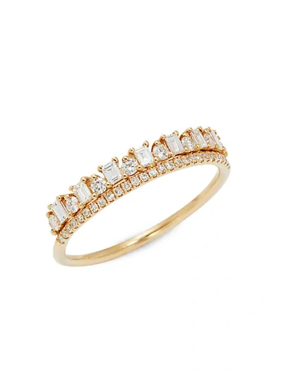 Saks Fifth Avenue 14k Yellow Gold & Diamond Ring