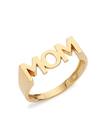 Saks Fifth Avenue 14k Yellow Gold Mom Ring