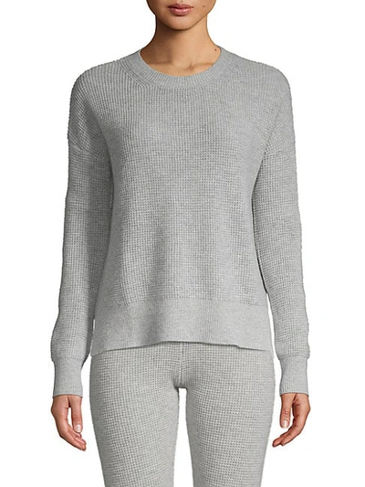 Amicale Textured Cashmere Sweater In Charcoal