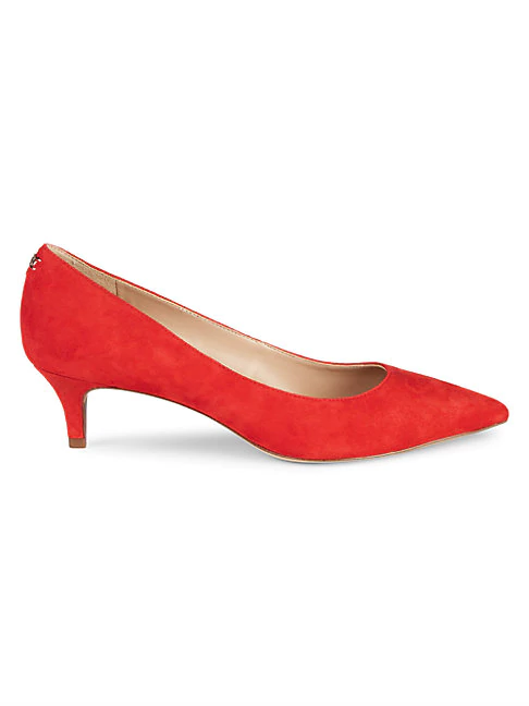 sam edelman red suede heels