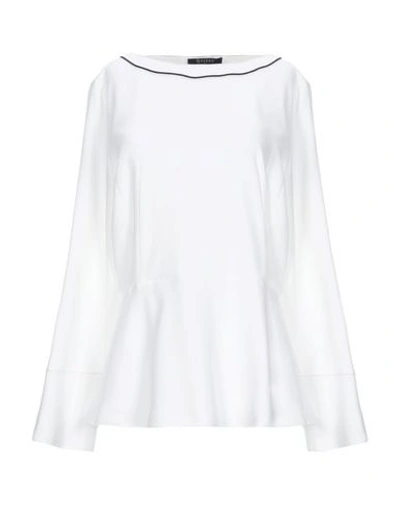Piazza Sempione Bell-sleeve Top In White
