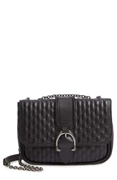 Longchamp Amazone Matelasse Small Leather Shoulder Bag In Ecru