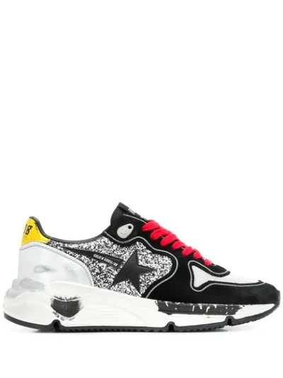 Golden Goose Running Sole Mixed-media Trainers In Multi