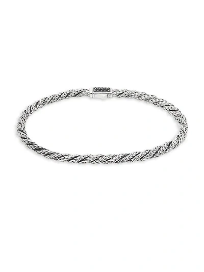 John Hardy Black Sapphire Sterling Silver Chain Bracelet