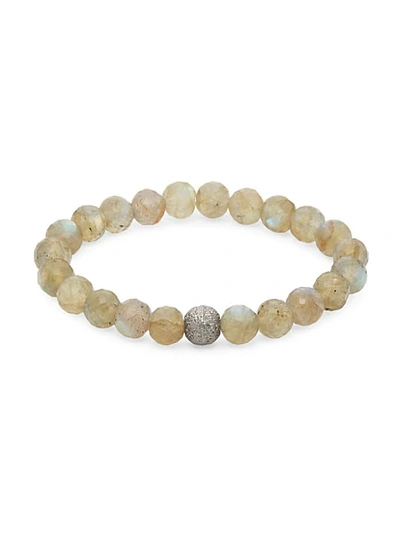 Bavna Sterling Silver & Labradorite Bead Bracelet