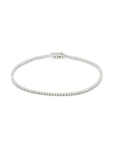 Saks Fifth Avenue 14k White Gold & Diamond Bracelet