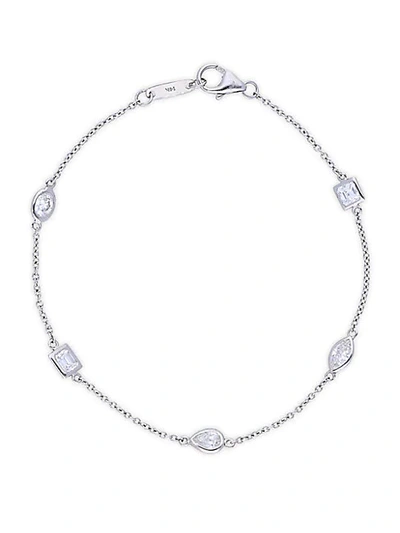 Nephora 14k White Gold & Diamond Bracelet