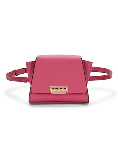 Zac Zac Posen Eartha Leather Belt Bag In Bright Red