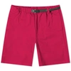 Gramicci Cotton Stretch Twill Belted Regular Fit Shorts In Pink