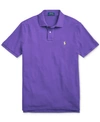 Polo Ralph Lauren Custom Slim Fit Mesh Short Sleeve Polo Shirt In Cabana Purple