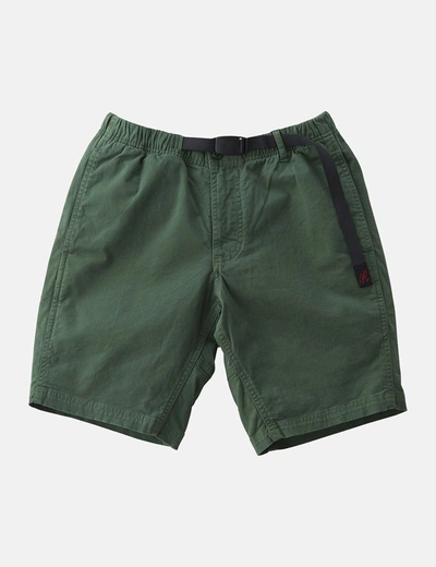 Gramicci Cotton Stretch Twill Belted Regular Fit Shorts In Green