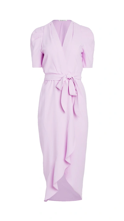 Amanda Uprichard Bonjour High-low Hem Dress In Electric Lilac