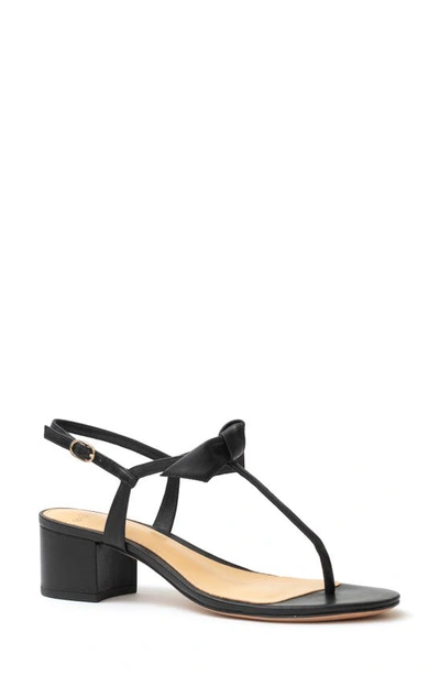 Alexandre Birman Clarita Bow-embellished Leather Sandals In Black