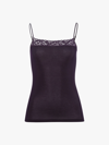 Hanro Moments Lace-trimmed Camisole In Black