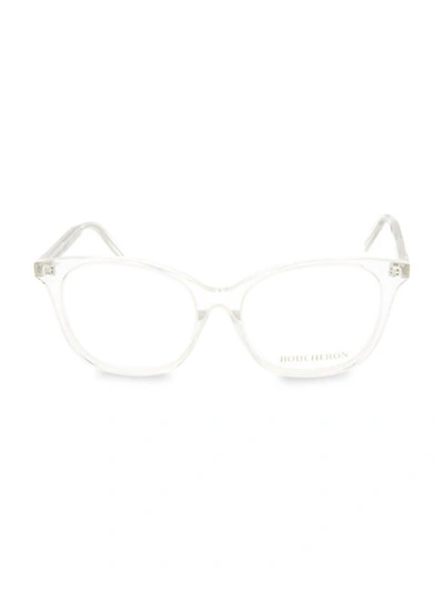 Boucheron 50mm Square Optical Glasses In Crystal