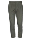 Aglini Casual Pants In Military Green