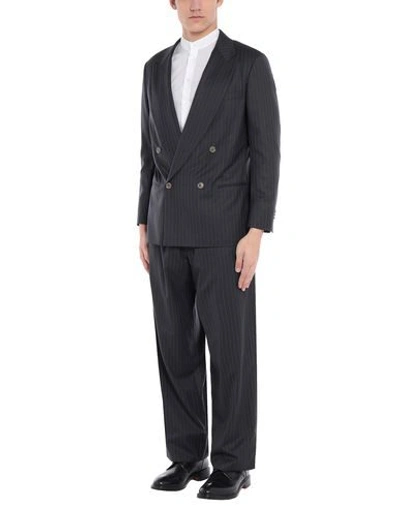 Giorgio Armani Suits In Steel Grey