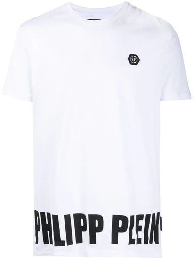 Philipp Plein Logo Patch T-shirt In White