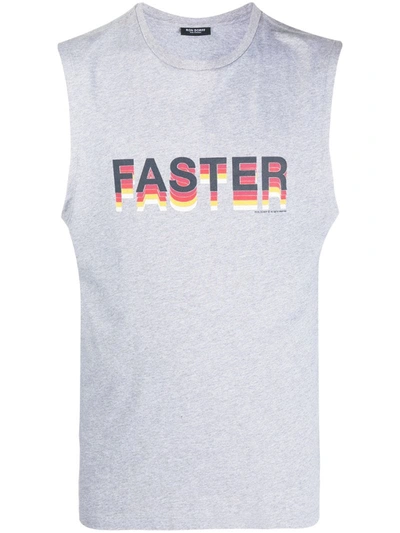 Ron Dorff 'faster' Print Waistcoat In Grey