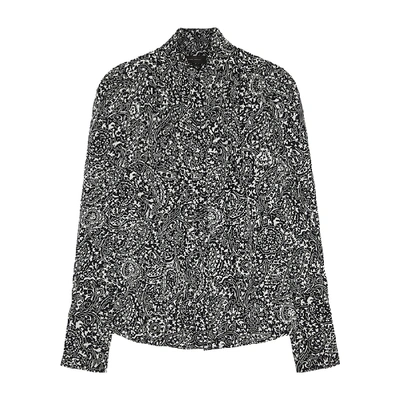 Isabel Marant Briseis Blouse In Black Silk