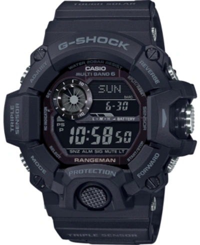 G-shock Men's Solar Digital Rangeman Black Resin Strap Watch 53-1/2mm
