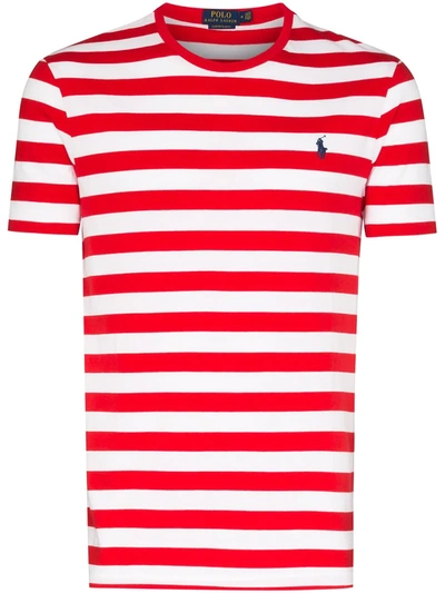 Polo Ralph Lauren Men's Classic-fit Striped T-shirt In Red/white
