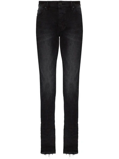 Purple Brand Black Low-rise Slim Leg Jeans