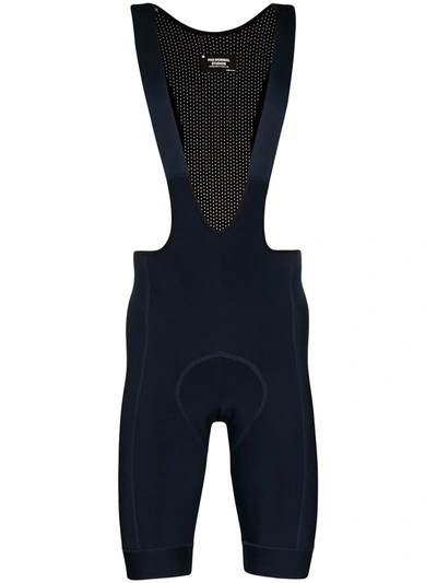 Pas Normal Studios Navy Control Fleece Bib Shorts In Blau