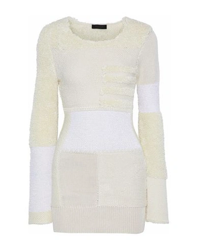 Calvin Klein Collection Short Dress In Ivory