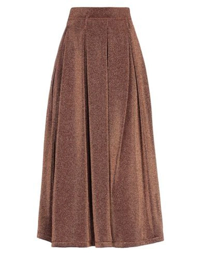 Department Five Midi Skirts In Brown