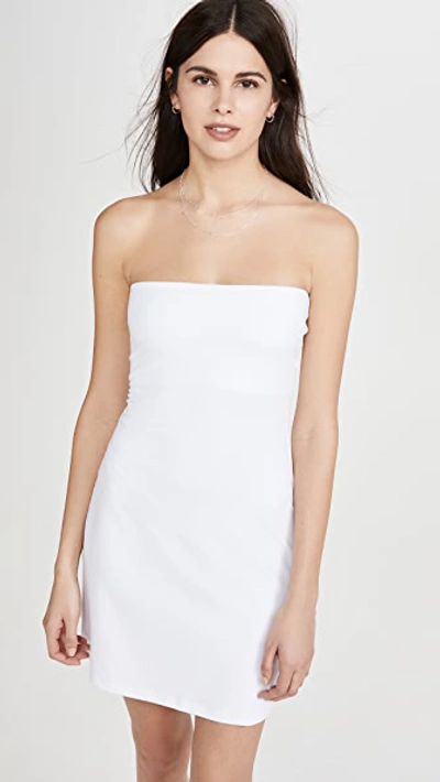 Susana Monaco Strapless Tube Mini Dress In Sugar White