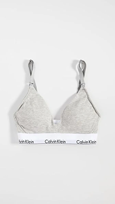 Calvin Klein Underwear Maternity Nursing Bra In Heather Grey