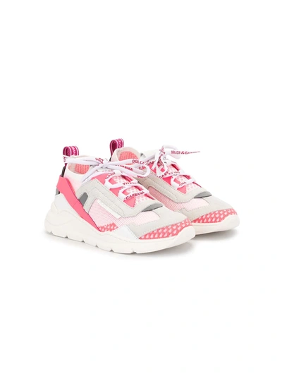 Dolce & Gabbana Kids' Daymaster Low-top Sneakers In Pink