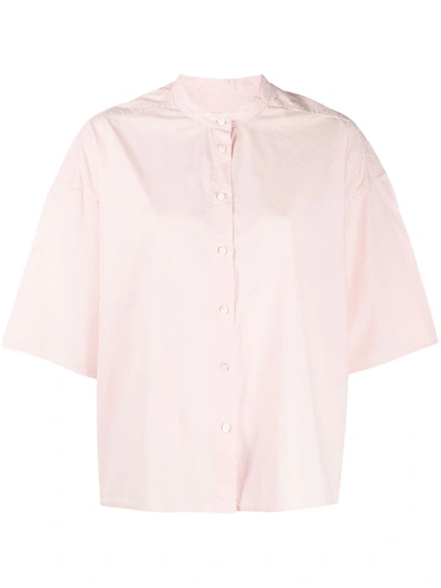 Closed Oversized Short Sleeve Shirt In Pink
