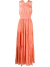 Ulla Johnson Freesia Empire-line Maxi Dress In Orange