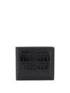 Ermenegildo Zegna Crocodile-effect Bi-fold Wallet In Black
