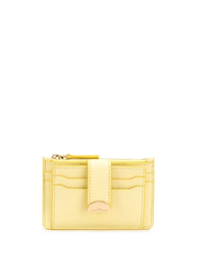 Marc Jacobs Engraved Logo Wallet In Yellow