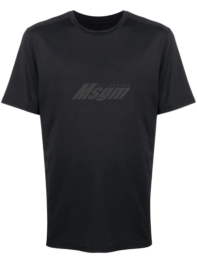 Msgm Logo-print T-shirt In Black