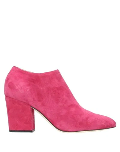 Sergio Rossi Ankle Boot In Garnet