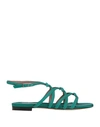 Tabitha Simmons Sandals In Emerald Green