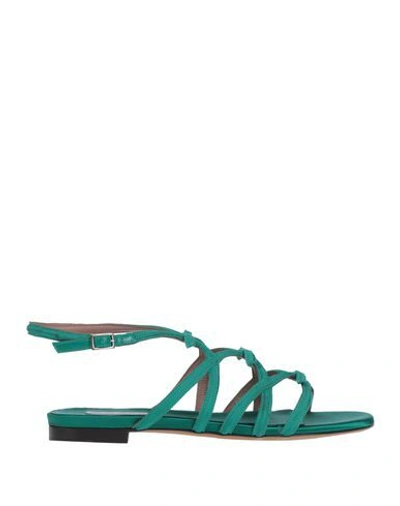 Tabitha Simmons Sandals In Emerald Green