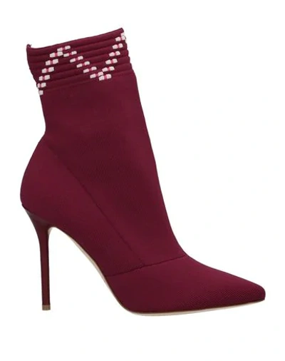 Malone Souliers Ankle Boots In Garnet